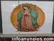 Virgen de guadalupe mural en azulejo para exteriores no se borra