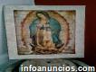 Virgen de guadalupe imagen original impresa en piedra natural