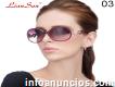 Óculos de Sol feminino, marca Lian San, Polarizado, Alta Qualidade, com Strass Diamante