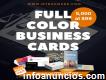 Offset print business cards