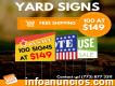 Yard signs printing near me - Phone: (773) 877-311