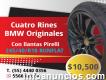 Juego de 4 Llantas pirelli y Rines Bmw/245/40/r18 Runflat Originales