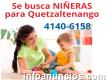 Contrataremos niñeras para Quetzaltenango