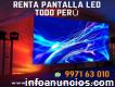 Pantalla led e iluminación eventos en Lima Perú